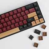 Pbt Red Samurai Keycaps, 160 Keycap Set Double Shot Keycaps, Csa Profile, Cust