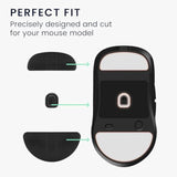 kwmobile Mouse Feet Replacement Compatible with Endgame Gear XM2we Computer Mouse Skates Sticker - Black