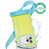 Case-Mate IP68 Waterproof Phone Pouch - Floating Waterproof Phone Case with Crossbody Lanyard - Beach Cruise Ship Travel Essentials - Compatible with All Devices - Touchscreen Friendly - Citrus Splash