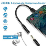 USB Type C to 3.5mm Headphone Jack Adapter for Galaxy S26 Ultra S26+ S26 S25 Ultra A17 S25+ S24 S23 FE A16 A55 A54, iPhone 17,