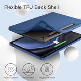JETech Case for Samsung Galaxy Tab S9 FE 10.9-Inch with S Pen Holder, Soft TPU