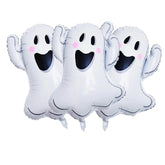 3 Pack White Ghost Foil Balloons Halloween Party Decoration Supplies Balloon Set