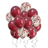 Burgundy Balloons Confetti Balloons Red For Wedding Bridal Shower Birt