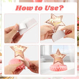 9 Pcs Birthday Table Decorations, Pink Rose Gold Honeycomb Centerpieces
