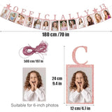 13Th Birthday Party Decorations For Girls Birthday Photo Banner Officially 13 Picture Banner Official Teenager Decoration (Rose Gold)