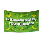 Funny Happy Birthday Banner 60" X 33" – Hilarious Party Decoration For Adults, Gag Gift Décor For Him Or Her – Sarcastic, Bold & Reusable Sign -Banana Years