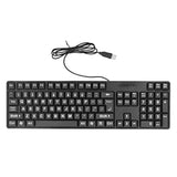 Wired Large Print Keyboard, 104 Keys Large Character Design Plug And Play Usb