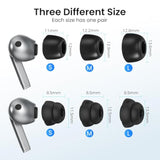 6 Pairs Ear Tips Set For Samsung Galaxy Buds3 Pro (2024), S/M/L?3 Pairs Memory Foam+3 Pairs Double Flange Silicone ? Earbuds Replacement Fit In Case Compatible With Samsung Galaxy Buds 3 Pro