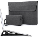 15-16 Inch Laptop Sleeve Bag With Adjustable Stand Feature For Macbook Pro 16 M4/M3/M2/M1 2025-2019, Xps 15, Macbook Pro 15 2015-2012, Case With Pouch, Space Gray