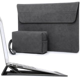 15-16 Inch Laptop Sleeve Bag With Adjustable Stand Feature For Macbook Pro 16 M4/M3/M2/M1 2025-2019, Xps 15, Macbook Pro 15 2015-2012, Case With Pouch, Space Gray
