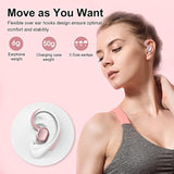 Ear Buds Wireless Earbuds, Hifi Stereo Bluetooth 5.3 Running Headphones With Dual Led Display 30Hrs Playtime, Builtin Mic, Typec, Inear Bluetooth Earphones With Earhooks For Sport, Rose Gold