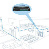 8-Port Gigabit Full Power Poe+ Switch, 8 X Gigabit Poe+ Ports, 240W Power Budget, 16Gbps Switching Capacity, Rack Mountable, Ethernet Network Switch, Metal, Protection, Tpe-Tg80F