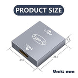 Usb C Splitter Dual Usb C Charger Adapter Usb Female To Female Double Usb C Po