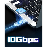 Fiber Optic Usb C Cable 33Ft,10Gbps High Speed Active Optical Data Transfer,Compatible With Logitech Cameras,Webcams,Hubs,Hdds,Ar/Vr,Projectors,Printer,Black