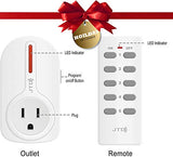 5 Pack Remote Control Outlet Switch 3Rd Generation Energy Saving Auto-Programmable Wireless Electrical Plug Switch For Household Appliances Lighting & Electrical Equipment (2 Remotes)
