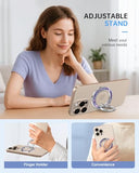 Magnetic Phone Ring Holder Compatible with MagSafe - Cell Phone Grip Magnet Removable Finger Ring Grip Stand Cute Girly Kawaii Design for iPhone 17