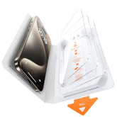 3 Pack Screen Protector For Iphone 15 Pro Max(6.7 Inch) Tempered Glass, Hd Clear Film, Easy Installation, Dust-Free Box