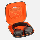 Geekria Shield Case for Over-Ear Headphones, Replacement Hard Shell Travel Carrying Bag with Cable Storage, Compatible with Audeze Maxwell, Soundcore SpaceOnePro, Sony WH-1000XM5 (Dark Grey)