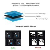 2 Pcs Russian Keyboard Stickers For Pc Computer Mac Laptop Desktop Keyboard, R