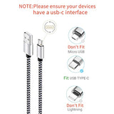 Usb Type C Cable Fast Charging, Tpc001 5 Pack(6Ft 3A) Braided C Charger Cables Compatible With Samsung S10E/Note 9/S10/S9/S8 Plus/A80/A50/A20