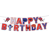 Ice Hockey Party Happy Birthday Banner-Hockey/Sports Games/Match Themed Party Decorations Supplies Hockey/Sport Birthday Party Decorations Supplies Favors Decor