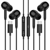 USB C Wired Earbuds Ear Buds for Galaxy S26 Ultra S26 S26Plus S25 FE Edge A17 A16 A26 A56 Z Fold Flip 7,2Pack Headphones Wired for