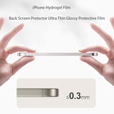 For Iphone 17 Pro Max 2025 Back Screen Protector Film, Transparency Hydrogel Film Not Glass - 2 Pcs