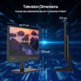 15.6 Inch Small Tv,Flat Fhd Ips 1080P Screen Tv With Antenna And Digital Atsc Tuner,Hdmi/Usb/Vga/Port,12 Volt Car Charger Cable/Ac Power For Kitchen And Caravan(Non Smart Tv)