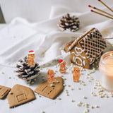 20 Pcs Mini Gingerbread Man Figurines Miniature Gingerbread Man Statues For Christmas Bonsai Desktop Micro Landscape Decoration