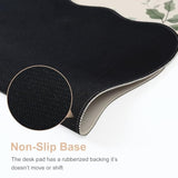 Xxl Large Mouse Pad For Desk, Anti-Slip Big Mousepad With Stitched Edges, Keyboard Pad Mouse Mat For Computer (Beige)