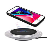 Qi Wireless Charger Pad With Wireless Charging Receiver Case Compatible With Iphone 7/6S/6 (Not Battery), Fast Cordless Charger Charging Mat Compatibe With Iphone Xs Max/X,All Qi-Enabled