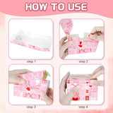 Valentine’S Day Treat Gift Boxes 24 Pcs Paper Transparent Window Packaging Box For Cookie Macaroon Candy Chocolate Wedding Birthday Party Favor Supplies Decorations
