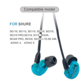 Memory Foam Ear Tips Replacement For Shure Pro Se215 Se425 Se535 Se846 Aonic4 Aonic5 Earphones, Noise Isolation(3 Pairs, Black) (Small)