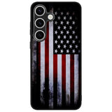 Compatible With Samsung Galaxy S25 Case American Flag Pattern Military-Grade Drop Protection Non-Slip Sides Anti-Scratch Back Shockproof Lightweight Slim Case For Samsung Galaxy S25