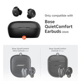 Magnetic Case for Bose QuietComfort Earbuds 2024, Rugged Shockproof Protective Cover with Magnetic Lok and Carabiner, Navy Color