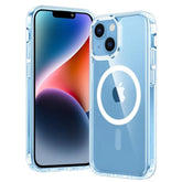 Clear Magnetic Shockproof iPhone 14 Plus Case Slim Military Grade Protection