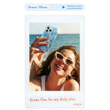 Hue - for iPhone 15 Pro Case Compatible with Magsafe Ocean Wave Phone Case with 360° Shock-Absorbent Bumper Cute Unique and Aesthetic Phone Cover for Girls and Women