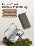 Electronics Organizer Travel Case Cable Organizer Bag Pouch Portable Waterproof Carry Case For Cable, Charger,Power Bank, Sd Card, Mouse, Usb Flash Disk (Dpb03 Green)