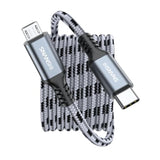 Usb C To Micro Usb Cable 3.3Ft, Braided Usb-C To Micro Usb Charging Cable Supports Charge & Data Transfer For Headphones, Phones, Controllers, Kindle, Dslr, Gps