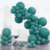 100pcs Slate Blue Balloon Arch Kit – Assorted Sizes for Baby Shower, Birthday & Party Decor