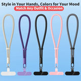 1 Pack Phone Wrist Strap Lanyard, Adjustable Nylon Phone Lanyard with Detachable Tether Tab, Compatible with Most Cell Phone Case, Purple
