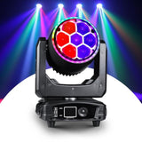 300W Moving Head Dj Light 7X40W Led Stage Lights Rgbw Beam & Wash & Halo Dmx512 Sound Activated For Parties Club Disco Events Wedding Church Opera