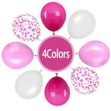 Hot Pink Balloons Set, 60 Pcs 12 Inch Hot Pink Latex Balloons, Hot Pin