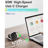 Usb C Charger Block 65W, Dual Port Wall Charger Compatible With Iphone 15 14 13 12, Type C Fast Charging Block For Ipad, High Speed Charging