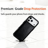 USRIXITECHCompatible with iPhone 17 Pro Max Wallet Case with Card Holder,Slim Wallet Phone Case,PU Leather Kickstand Card Slots Case and Shockproof