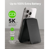 Mophie snap+ Juice Pack mini with Stand (2023) - 5000mAh Magnetic Portable Charger, MagSafe & Wireless Charging Compatible, USB-C to USB-C Cable Included