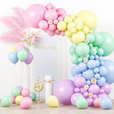 130pcs Pastel Balloon Garland Kit β Macaron Latex Balloons for Parties & Celebrations