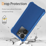 Blu View 5 Case with Tempered Glass Slim Soft Silicone Blue