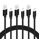 Black Iphone Charger Cable, 3-Pack 3Ft Mfi Certified Fast Charging Cord Data Sync Lightning To Usb-A Cable Compatible With Iphone14/13/12/ Mini/Pro/Max/ 11/ Xs/Xr/Se/ 8/7/ 6/ Plus/Ipad/Airpods