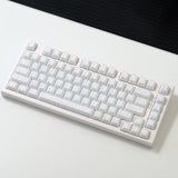 131 Keys White Translucent Keycaps Cherry Profile Shine Through Topographic Keycap Set Fit For 60% 65% 75% Mechanical Keyboard Cherry Mx Switches